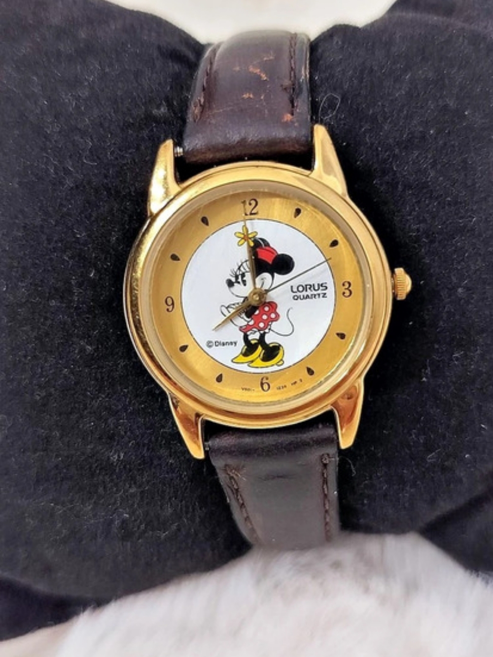 Lorus Disney Minnie Mouse Watch Brown & Gold